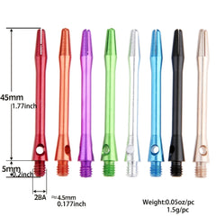 6pcs 2BA Aluminum Dart Shafts for Outdoor Games