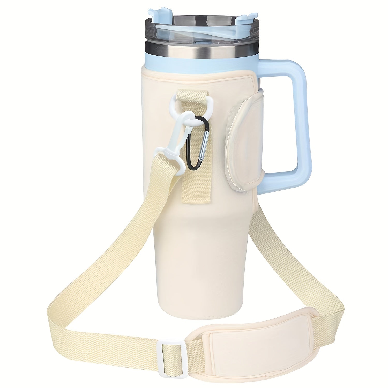 Water Bottle Carrier Bag for 30-40oz Tumbler with Adjustable Strap