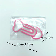 Colorful Plastic Bookmark Paper Clip