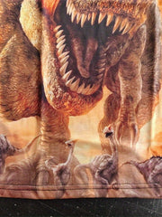 Dinosaur Graphic T Shirt for Kids Short Sleeves Slightly Stretchy