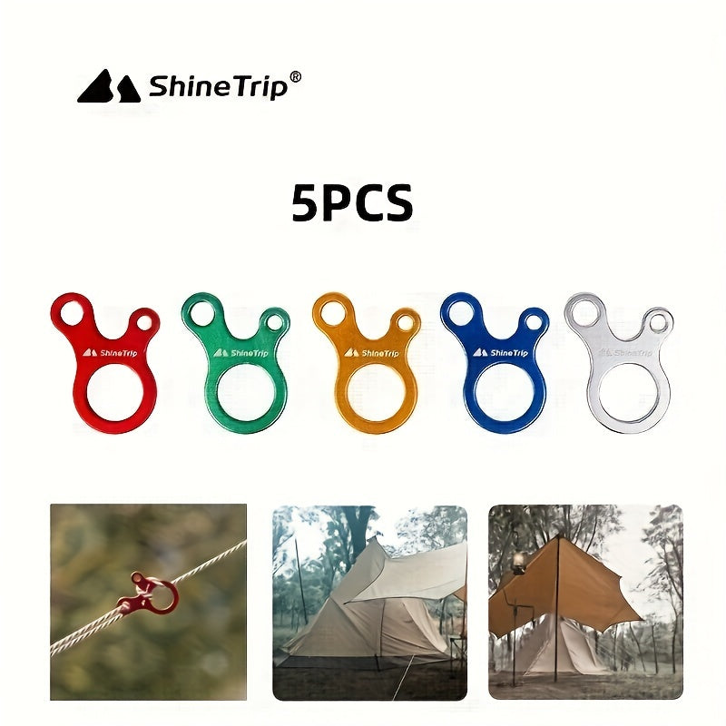 Quick Knotting Carabiner for Camping Hiking Climbing 3 Hole Easy Adjustments