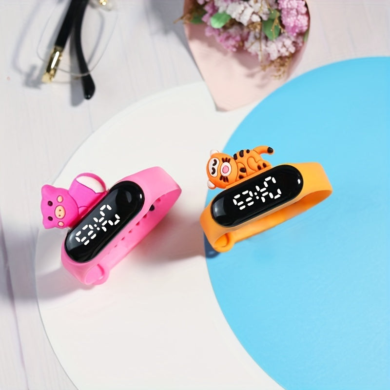 Colorful Children's Watch Cartoon LED Bracelet Sports Waterproof