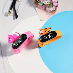 Colorful Children's Watch Cartoon LED Bracelet Sports Waterproof