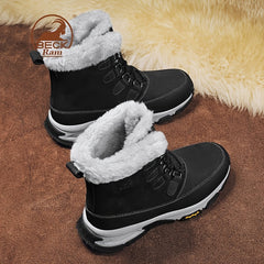 Men's Snow Boots Thermal Winter Shoes Windproof Hiking Boots