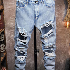 Christmas Special Slim Fit Ripped Denim Jeans
