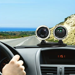 2-in-1 Car Compass Ornament