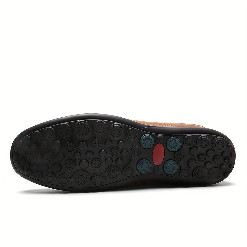 Men's Casual Formal Slip On PU Shoes Driving Shoes With Breathable Sole