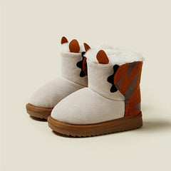 Boys Snow Boots Warm Fleece Cozy Non slip Ankle Boots