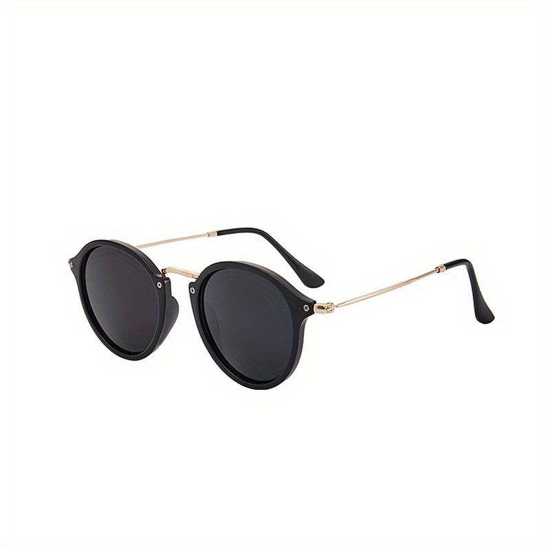 Round Sunglasses For Women Men Retro Mirror Lens Glasses UV400