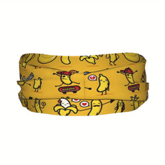 Banana Sports Headband Sweat Wicking Stretchy Polyester for Yoga Gym Running