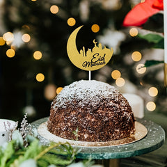 Golden Castle Cake Decoration Insert Moon Castle Birthday Cake Insert