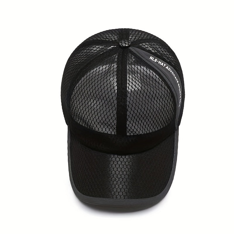 Unisex Sunshade Breathable Baseball Cap With Letter Embroidery