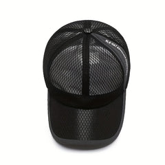 Unisex Sunshade Breathable Baseball Cap With Letter Embroidery