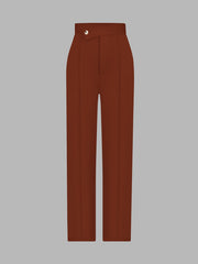 High Waist Wide Leg Work Office Pants Women's Clothing