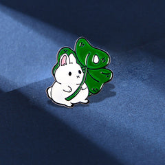 Girls Brooch Set Cartoon Bunny Camera Sunflower Leaf Flower Pins
