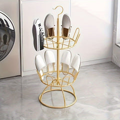 Rotating Shoe Drying Rack for Balcony Sunbathing