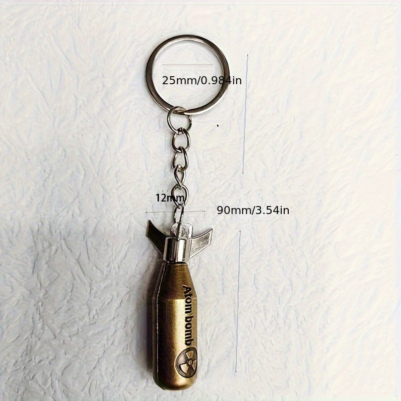 Retro 3D Keychain Pendant Backpack Accessories Key Ornament
