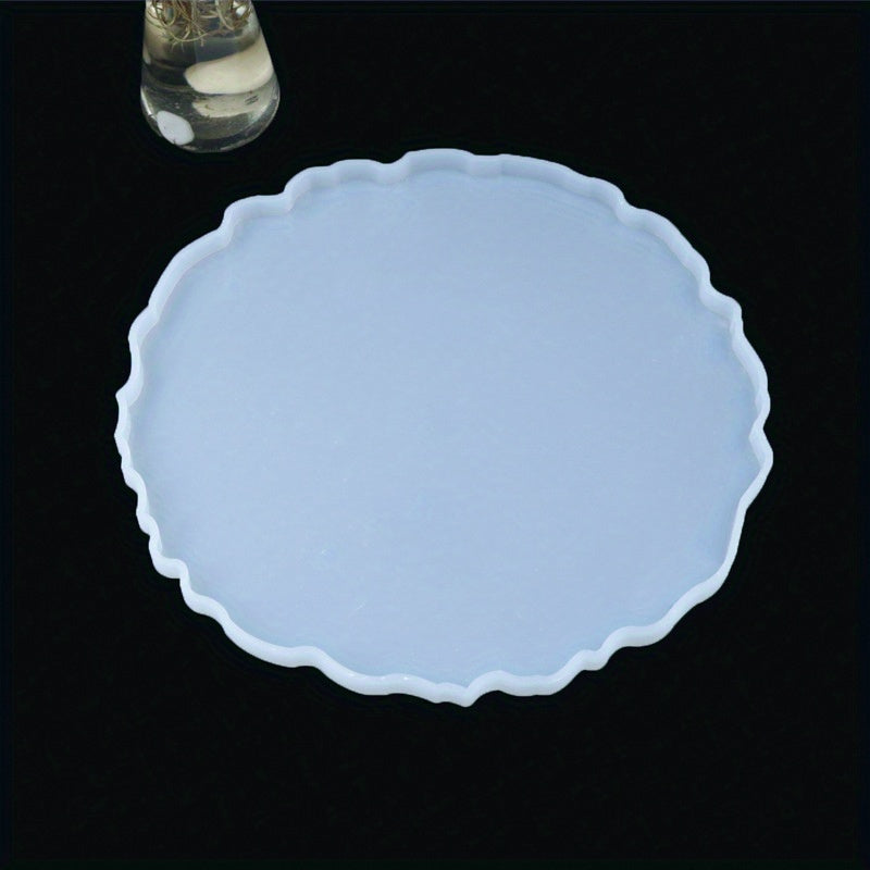 Silicone Tray Molds Resin Mold Round Big Tray Coasters Jewelry Plates Mold