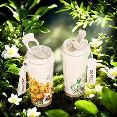 Floral Stainless Steel Insulated Travel Mug 16.9oz