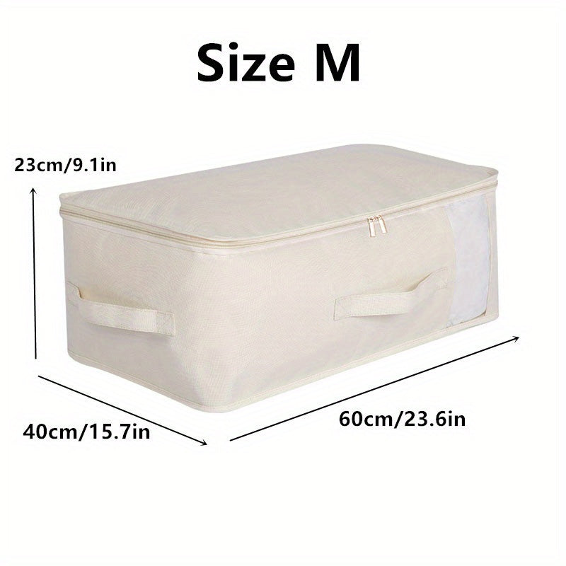 Foldable Quilt Clothes Storage Bag Clothing Packing Bag With Handle