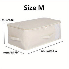 Foldable Quilt Clothes Storage Bag Clothing Packing Bag With Handle