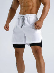 Men's 2-In-1 Drawstring Shorts With Pockets