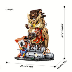 Magic Owl Building Blocks Set Detective Owl MOC Collection Bird Model Kit