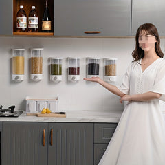 Wall-Mounted Grocery Jar Transparent Snack Storage Sealed Jar