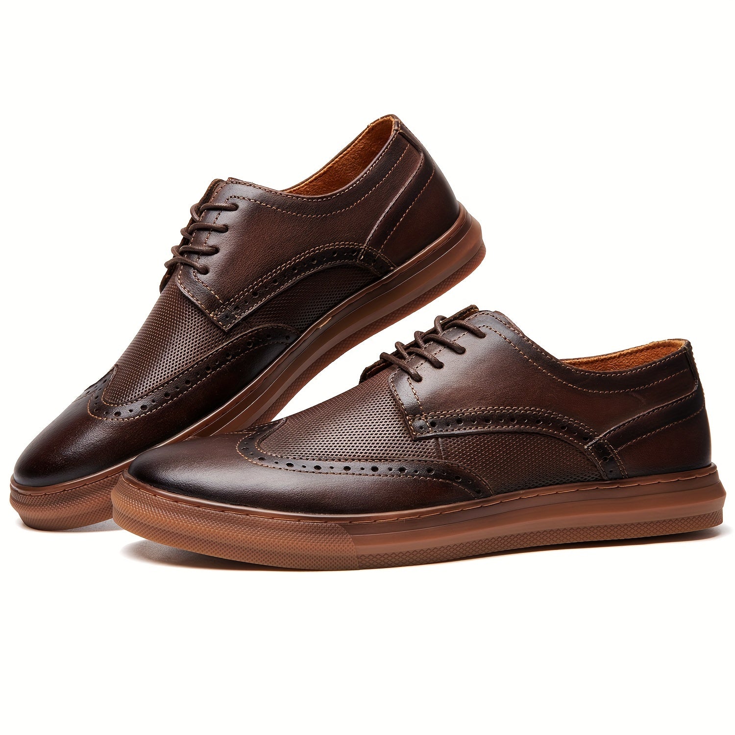Men's Brogue Derby Shoes Non Slip Dress Shoes For Wedding Business