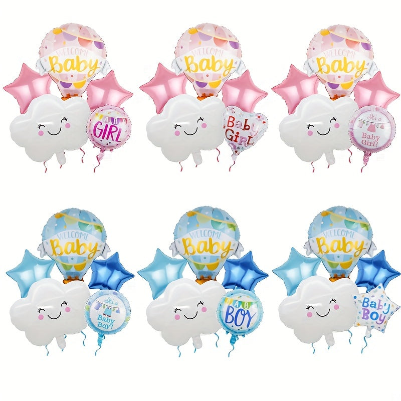 5pcs Baby Birthday Balloon Sets for Year Arrangement Party