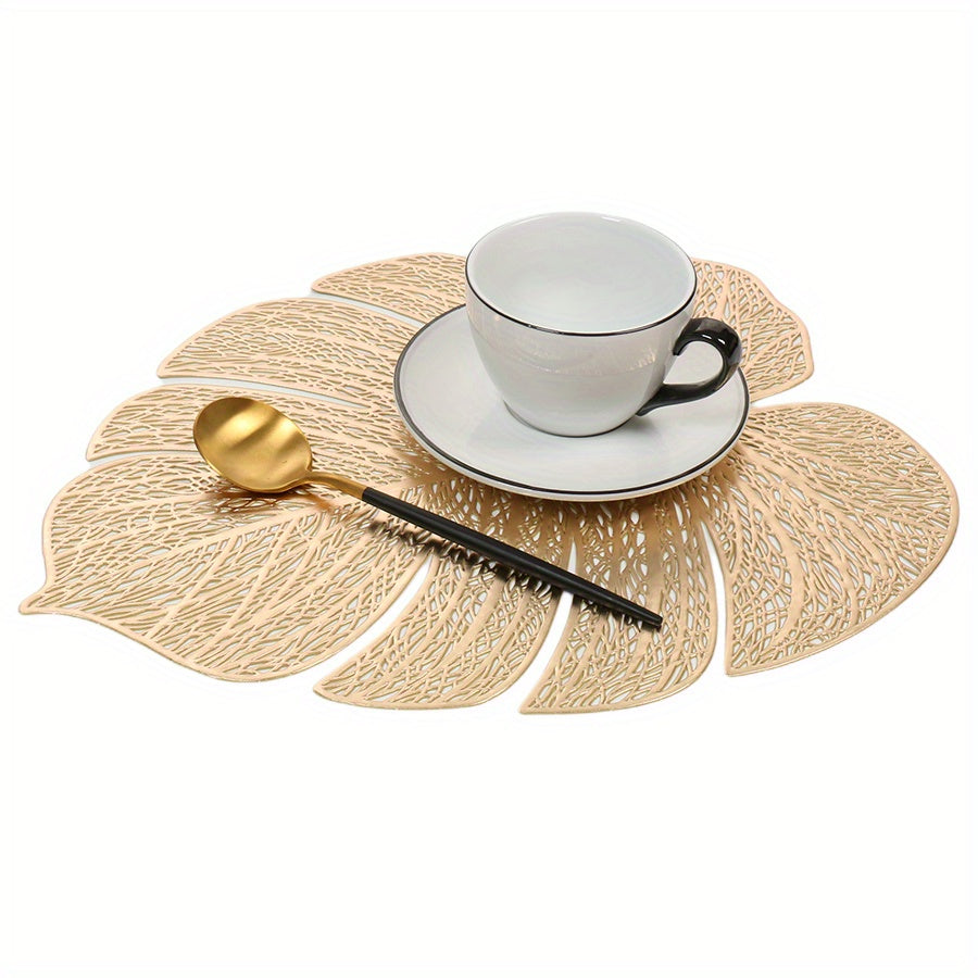 PVC Lace Bronzing Placemat Set Home Decor