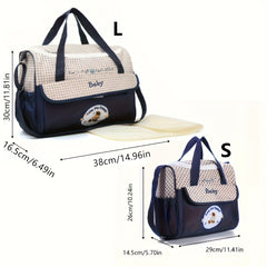 Large Waterproof Diaper Bag Backpack with Animal Print