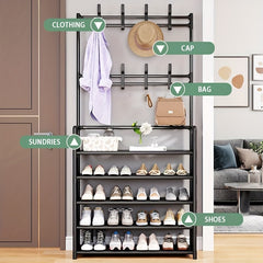 Floor Coat Rack Clothes Rack Bedroom Hanging Clothes Rack Assembly Garment Rack