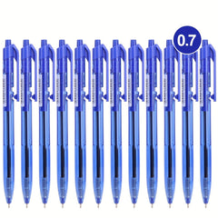 12pcs Office Ballpoint Pens 0.7mm Smooth Writing & Low Viscosity Ink