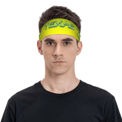 Texas Graffiti Neon Yellow Unisex Sports Headband