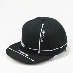 Unisex Embroidery Flat Brim Baseball Cap
