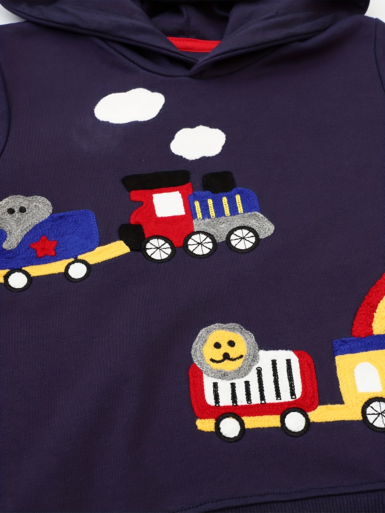 Boys Cartoon Car Hooded Sweatshirt