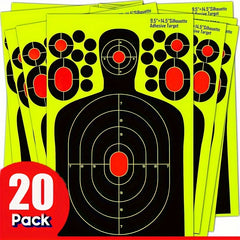 20pcs Reactive Splatter Targets Fluorescent 24 X 36 Self-adhesive