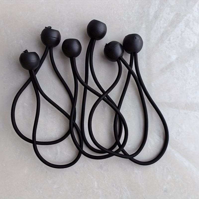 6pcs Plastic Ball Ropes Outdoor Tent Fixed Ball Rope Elastic Strap