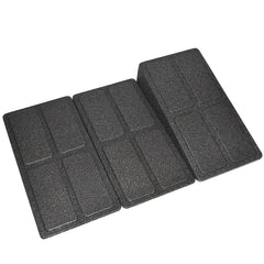 3pcs Heavy Duty Squat Wedge Block 440lb Capacity Non Slip Surface
