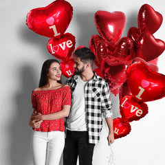 Red Heart Balloon I Love You Helium Decoration & Gift Idea