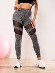 Mesh Breathable High Waist Yoga Leggings Hip Lifting Fitness Running Pants