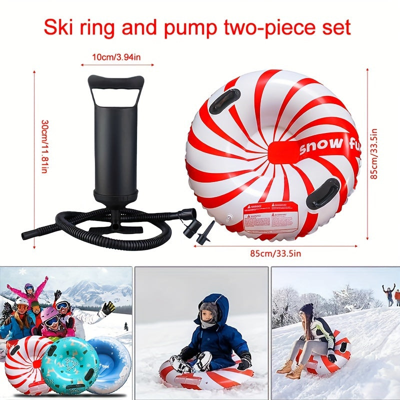 Waterproof Thickened PVC Winter Snow Sled - Skiing Ring