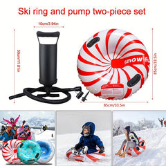 Waterproof Thickened PVC Winter Snow Sled - Skiing Ring