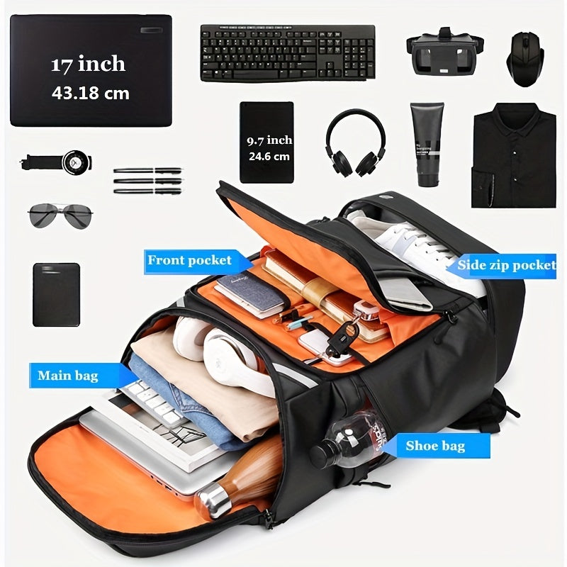 Men Travel Backpack 50L Large Capacity Hiking Trekking Backpack Business
