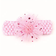 Artificial Flowers Decor Headband for Baby Girls