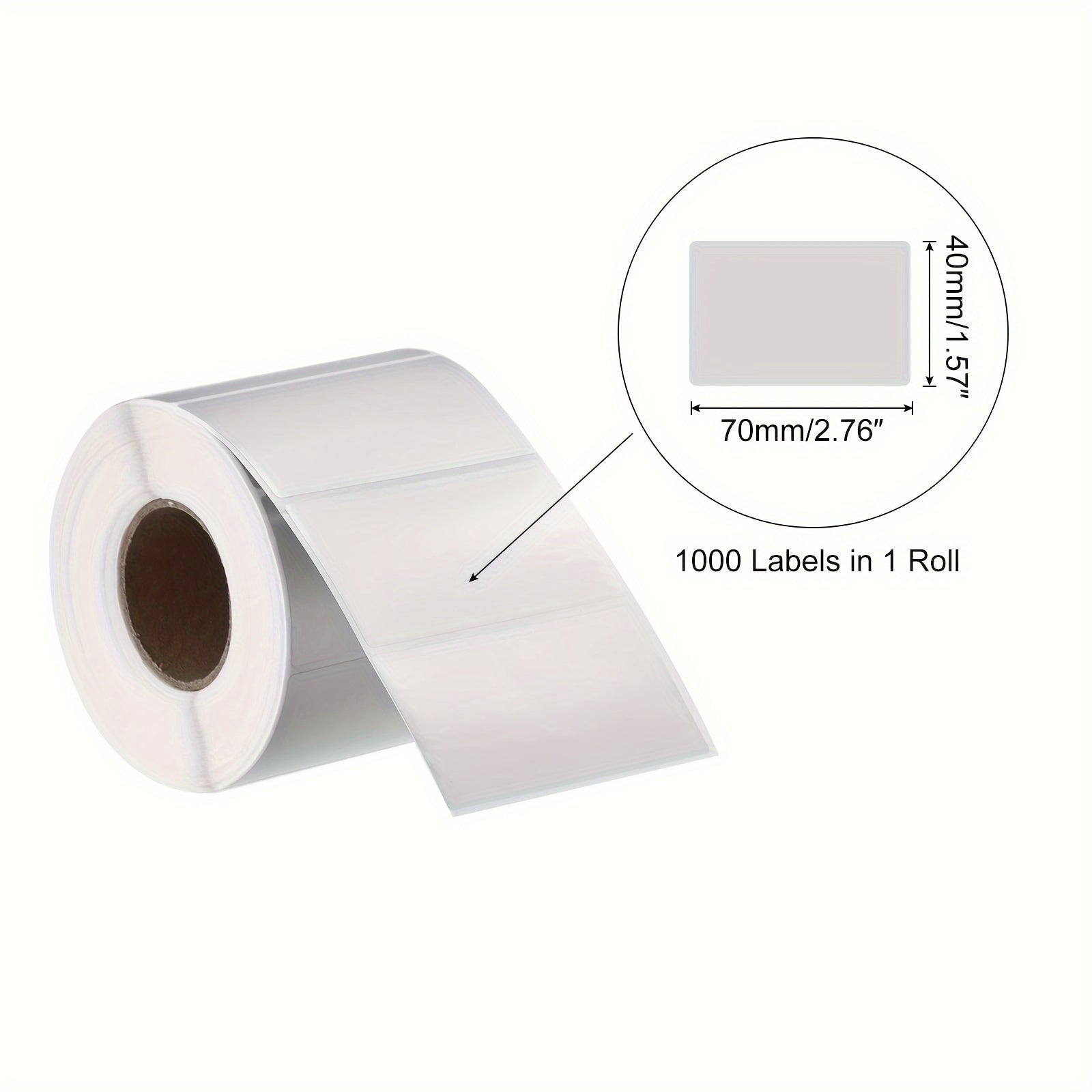 70mm Direct Thermal Labels 500pcs Roll