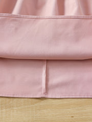 Girl's 2pcs Sleeveless Shirt & A line Skirt Set for Spring Summer