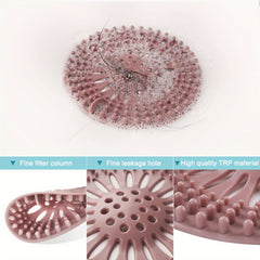 Rubber Shower Drain Cover For RV Bathroom Tub Kitchen Sink Filter