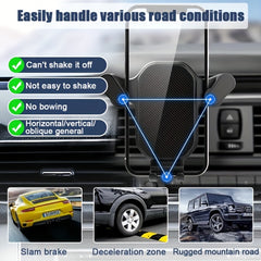 Gravit Car Phone Holder 360 Rotation Air Vent Mount Hook Stand